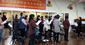 Master training choir