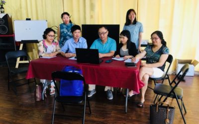 协会数据库建成和部分核心团队成员正在学习管理系统