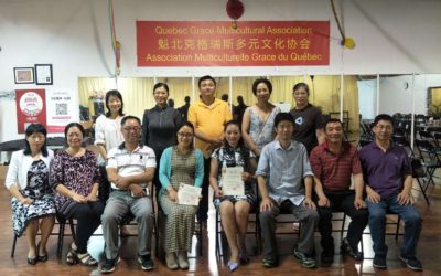 格瑞斯合唱队的骨干成员的合影