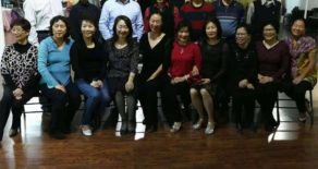 Participants in the teaching and practice activities of Grace Ballroom Dance